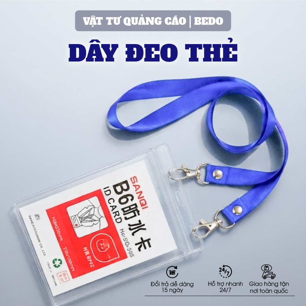 Dây Đeo Thẻ Học Sinh BEDO Vải Cao Cấp Nhiều Màu Đeo Thẻ Sinh Viên Thẻ Tên Bền Chắc Giá Tốt