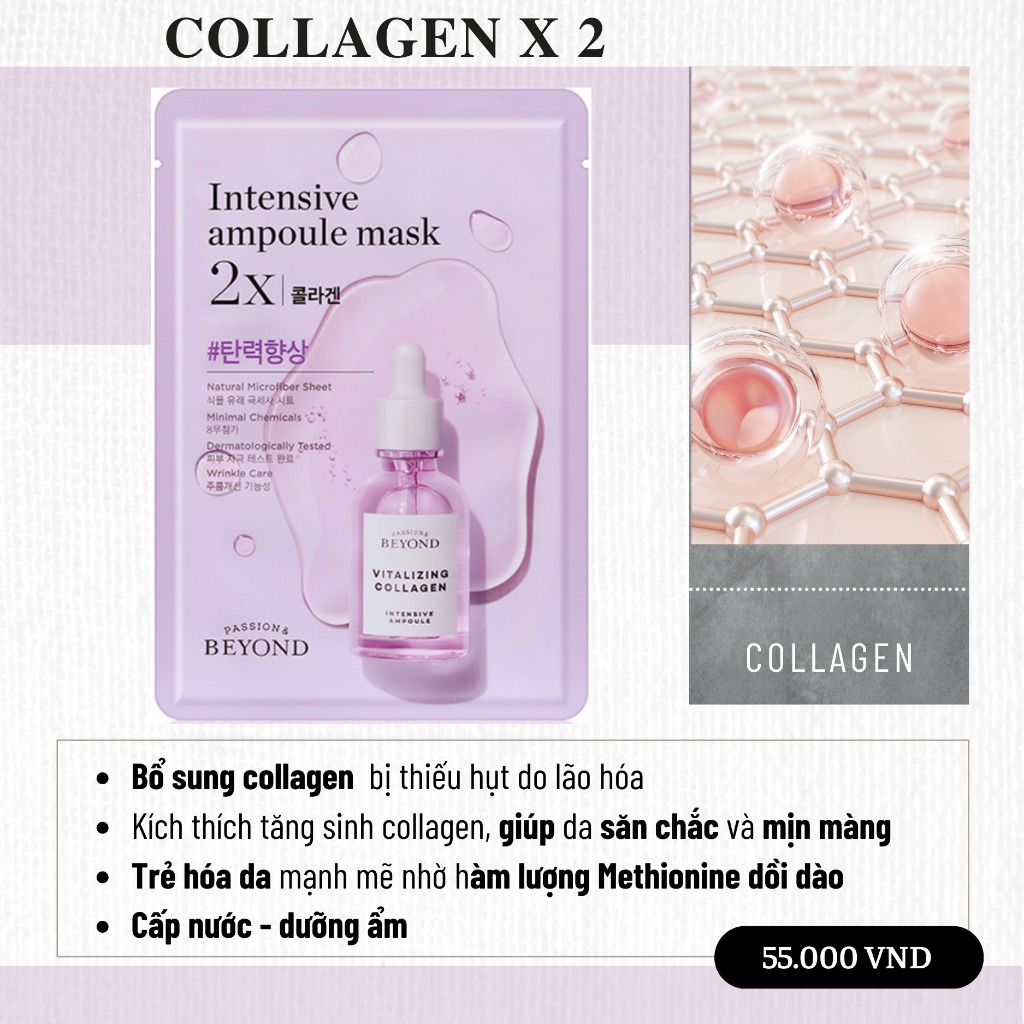 Mặt nạ thiên nhiên X2 dưỡng chất Beyond Intensive Ampoule Mask 25ml