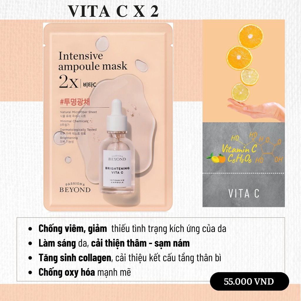 Mặt nạ thiên nhiên X2 dưỡng chất Beyond Intensive Ampoule Mask 25ml