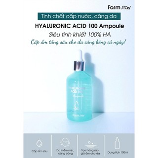 Serum HA Farmstay – Cấp Nước Căng Da Khóa Ẩm Hyaluronic Acid Serum 100ml