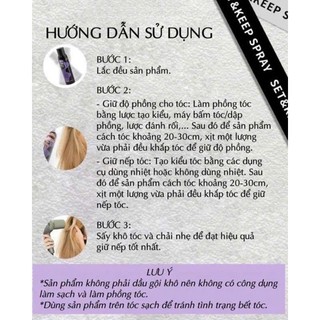 Gôm Xịt Tạo Phồng BABI (tặng kèm lược gợn)