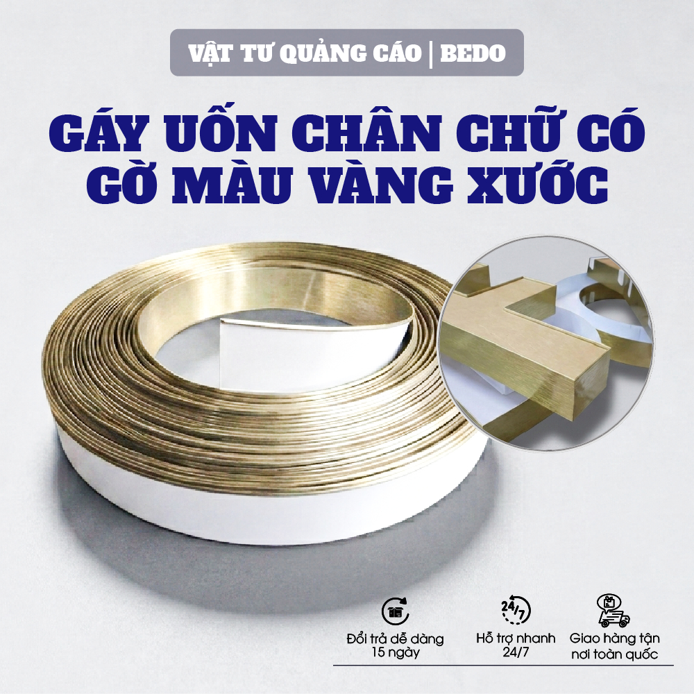 Chân Chữ Nhôm BEDO Có Gờ 0.6mm Cao 4cm 5cm 6cm 8cm Làm Chữ Nổi LED Quảng Cáo Ngoài Trời