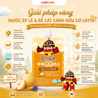 Nước Trái Cây Hữu Cơ Lotte Hỗ Trợ Bé Phát Triển Toàn Diện Lotte Tăng Cao, Lotte Ăn Ngon, Lotte Khỏe Mạnh
