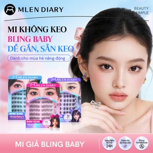 MLEN DIARY Lông Mi Giả Tự Dính BST Mới Được Cải Tiến Cụm Mi Giả Tự Nhiên Có Thể Tái Sử Dụng