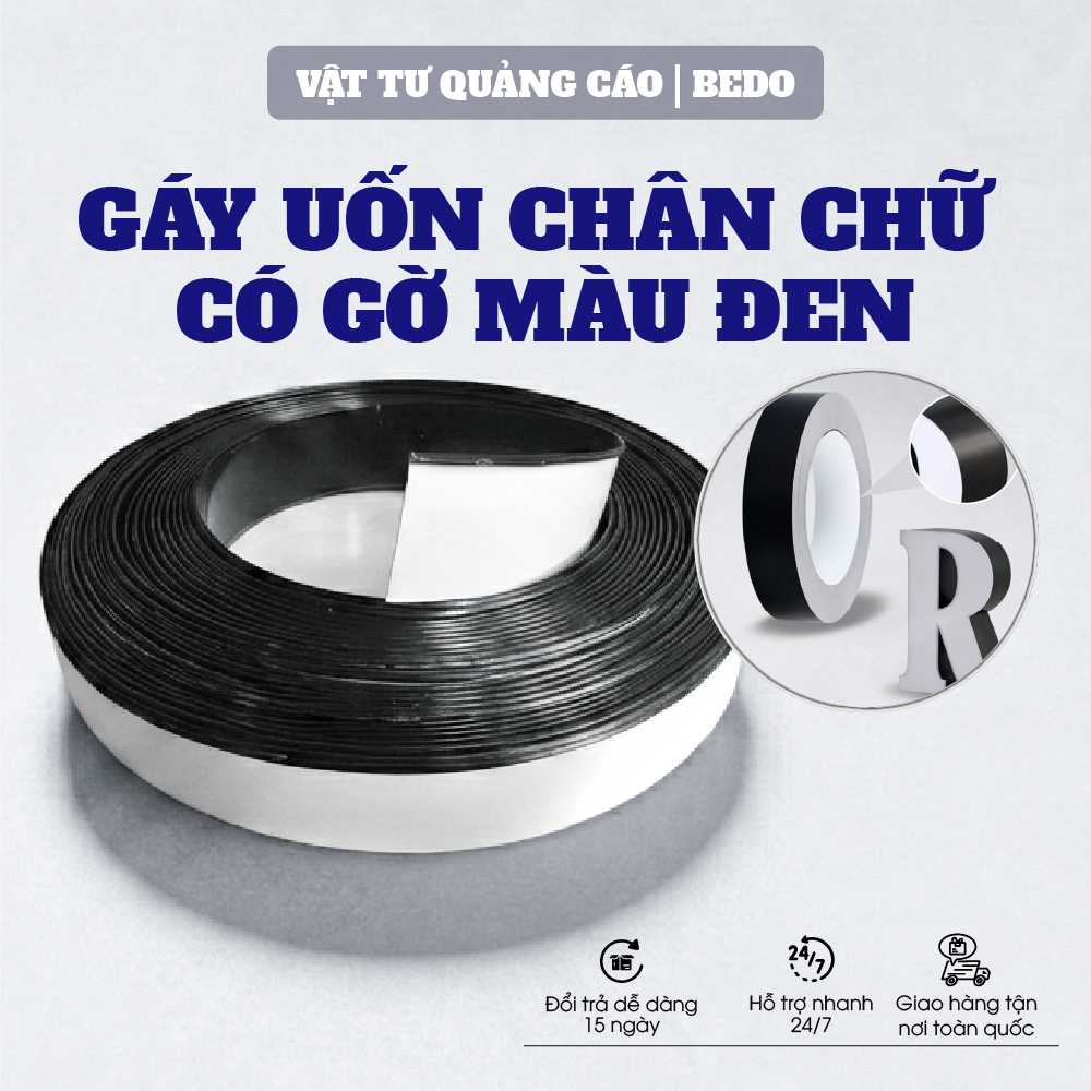 Chân Chữ Nhôm BEDO Có Gờ 0.6mm Cao 4cm 5cm 6cm 8cm Làm Chữ Nổi LED Quảng Cáo Ngoài Trời