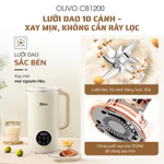 Máy Làm Sữa Hạt Mini OLIVO CB1200 – Dung Tích 1.2L, Làm Sữa Chua, Nấu Sữa Hạt, Xay Sinh Tố - Khử Khuẩn — ảnh 6