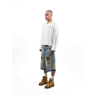 Áo Longsleeve MMESTLINE "HORSESHOE" Áo thun tay dài Form Boxy Vải Waffle Cotton