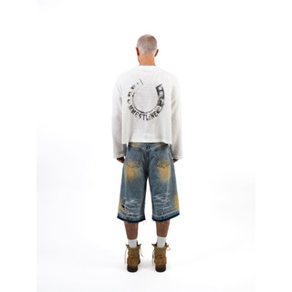 Áo Longsleeve MMESTLINE "HORSESHOE" Áo thun tay dài Form Boxy Vải Waffle Cotton