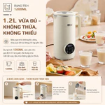 Máy Làm Sữa Hạt Mini OLIVO CB1200 – Dung Tích 1.2L, Làm Sữa Chua, Nấu Sữa Hạt, Xay Sinh Tố - Khử Khuẩn — ảnh 5