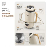Máy Làm Sữa Hạt Mini OLIVO CB1200 – Dung Tích 1.2L, Làm Sữa Chua, Nấu Sữa Hạt, Xay Sinh Tố - Khử Khuẩn — ảnh 8