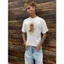 Áo Thun Form Boxy "BLUHUD” Chất Vải Cotton Premium 2 Chiều 240gsm Hiệu Ứng Mài Rách Unisex Nam Nữ | Common Issue