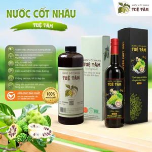 Nước cốt nhàu Tuệ Tâm nguyên chất 100% – tự nhiên – hỗ trợ tiêu hóa, tăng đề kháng – chai 1000ml