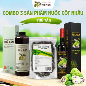 Combo 3 sản phẩm Nước Cốt Nhàu Tuệ Tâm chăm sóc sức khỏe tăng sức đề kháng