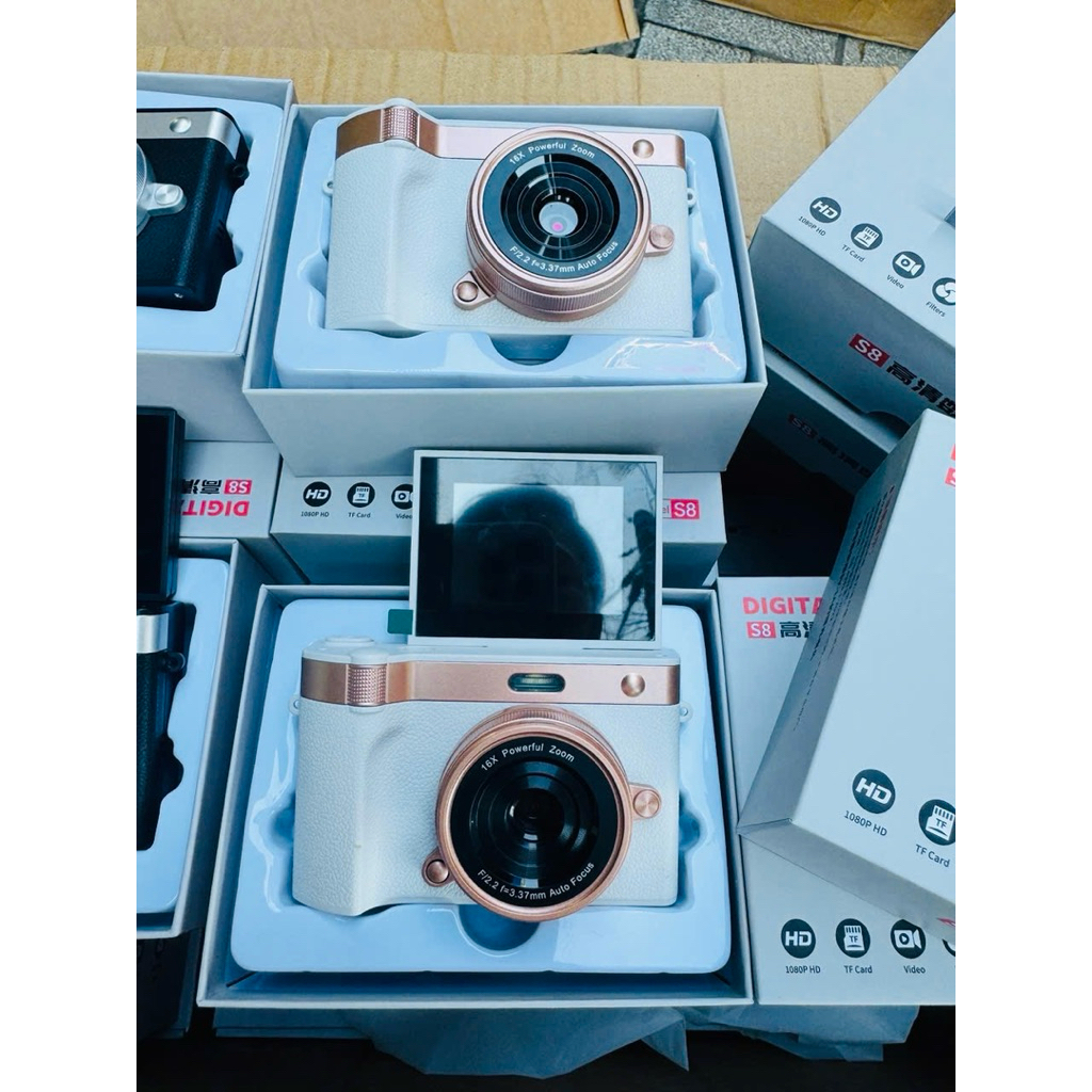 Máy Ảnh Digital Camera Màn Hình Lật Kỹ Thuật Số 1080pm Tặng Kèm Thẻ Nhớ 512gb Usb Máy ảnh Cao Cấp