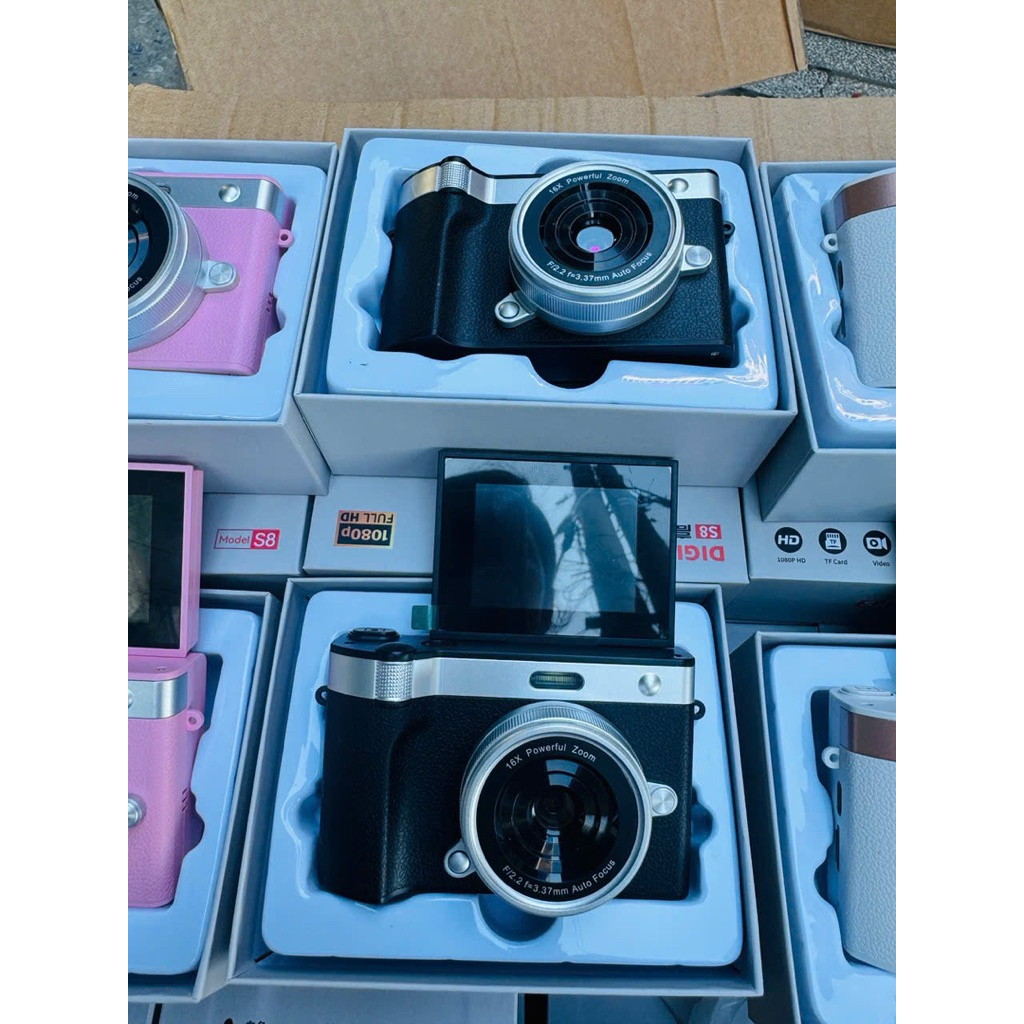Máy Ảnh Digital Camera Màn Hình Lật Kỹ Thuật Số 1080pm Tặng Kèm Thẻ Nhớ 512gb Usb Máy ảnh Cao Cấp
