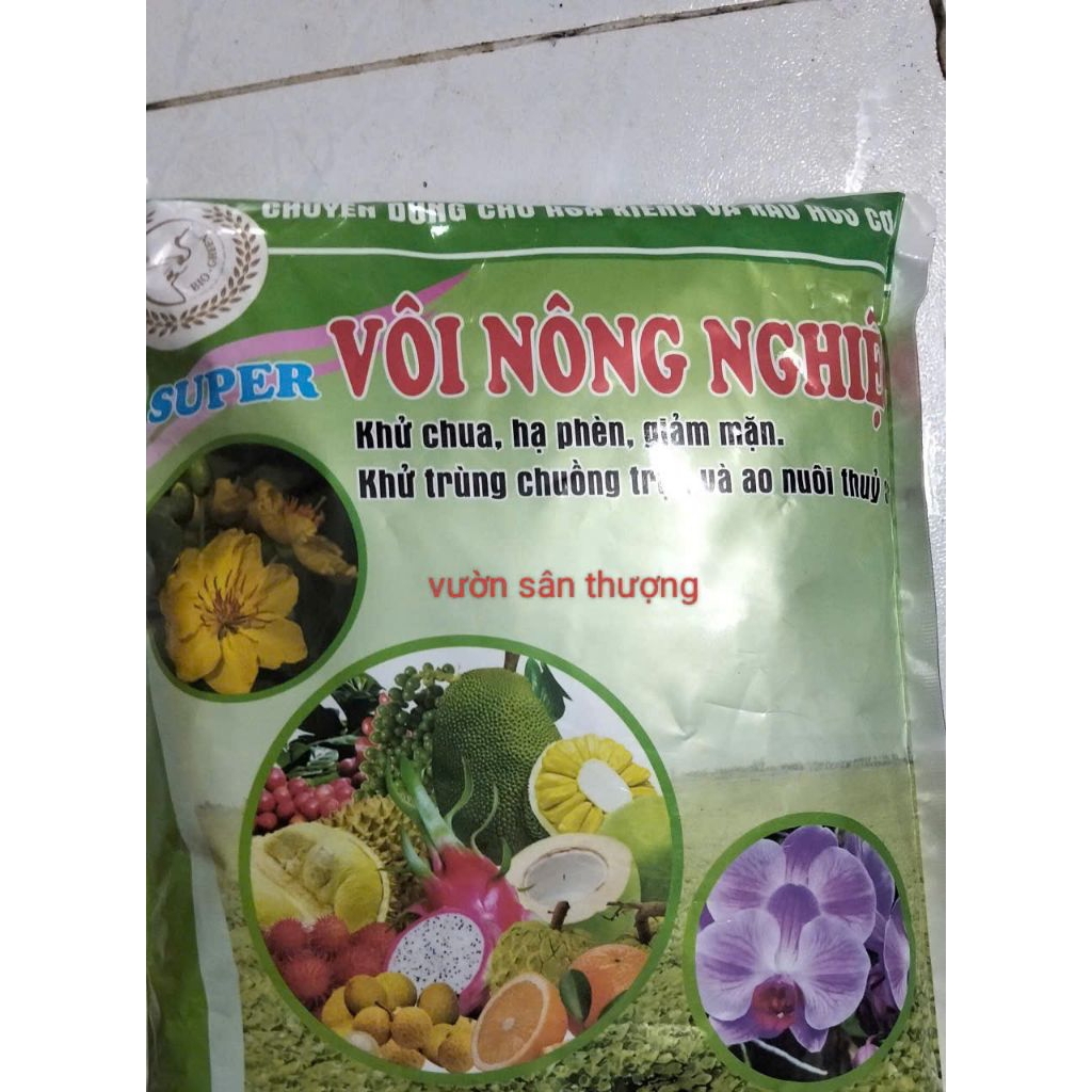 Super Lân Vôi 2kg Bi Green, Tinh Vôi Khử Trù.ng, Xử Lý Đất, Tiêu D.iệt Nấm Bệ.nh Tu.yến Tr.ùng