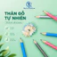 Bộ 5 Bút Chì 2B/HB Có Gôm Tẩy, Thân Tam Giác Dễ Cầm Cho Bé Luyện Viết