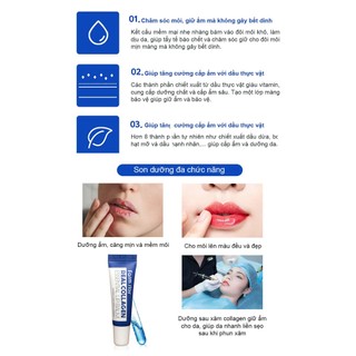 Son Dưỡng Môi Collagen Farmstay – Dưỡng Ẩm Mềm Mượt Giảm Khô Nứt Lip Balm 10ml