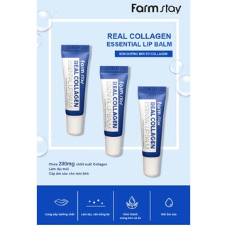 Son Dưỡng Môi Collagen Farmstay – Dưỡng Ẩm Mềm Mượt Giảm Khô Nứt Lip Balm 10ml