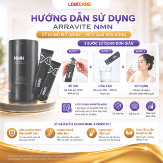 BỘT COLLAGEN ARRAVITE NMN GREY - (NMN – Nicotinamide Mononucleotide).
