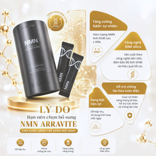 BỘT COLLAGEN ARRAVITE NMN GREY - (NMN – Nicotinamide Mononucleotide).