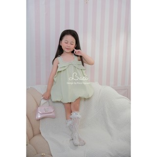 Váy Bí Xanh Dễ Thương Bé Gái Laci Kids