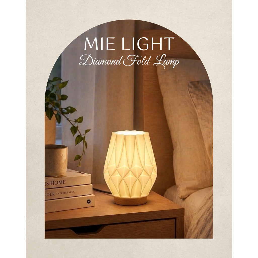 Đèn Ngủ Decor DIAMOND FOLD | MIE LIGHT - Đèn In 3D Thiết Kế Khối Đa Giác Sang Trọng - Đèn Bàn Nghệ Thuật Cao Cấp.