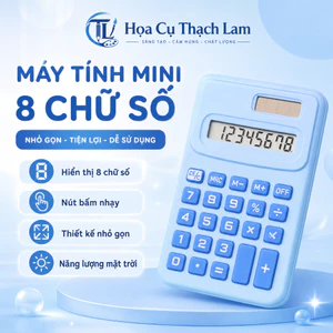 Máy Tính Mini 8 Chữ Số Năng Lượng Mặt Trời, Nhỏ Gọn Cho Học Sinh Văn Phòng