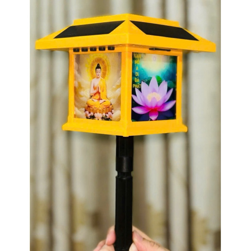 Máy niệm Phật hoa sen năng lượng để ngoài trời 🌼🌼🌼