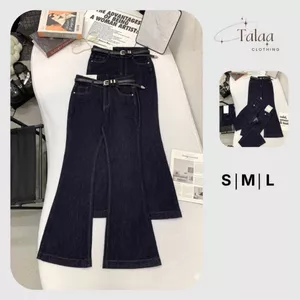 Quần Jean Nữ Ống Loe Đen Co Giãn Hack Dáng Đỉnh Cao Tôn Dáng, Quyến Rũ Và Thời Thượng Talaa Clothing TL002