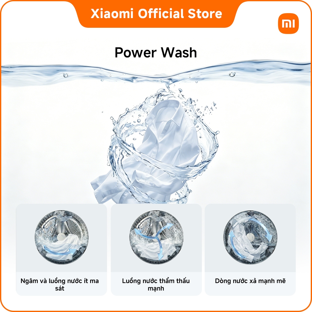 [MỚI RA MẮT] Máy giặt sấy cửa trước Xiaomi Mijia Front Load washer dryer 9kg | 99.99% Loại bỏ vì khuẩn |Giặt nhanh siêu