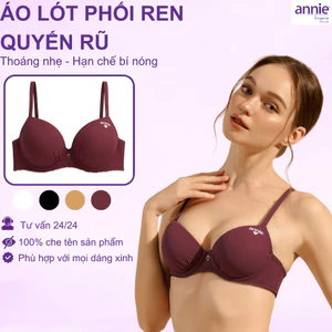 Áo Lót Nữ Annie BRA8553 Có Gọng Nâng Ngực Mút Dày 2cm, Áo Ngực Cúp Trơn Đệm Dày Ôm Form Dây Vai Mảnh
