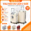 Vali Kéo Du Lịch 2 Size Nhựa Cứng Có Khay Để Cốc, 4 Bánh Xoay 360 Độ, Cần Kéo Chắc Chắn