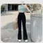 Quần Ống Loe Nữ Đen Co Giãn Hack Dáng Talaa Clothing TL010