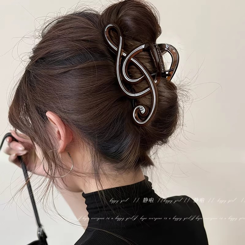 Kẹp Tóc Hình Nốt Nhạc, Kẹp Giữ Tóc độc đáo, 6 Màu, Phong Cách Nghệ Thuật