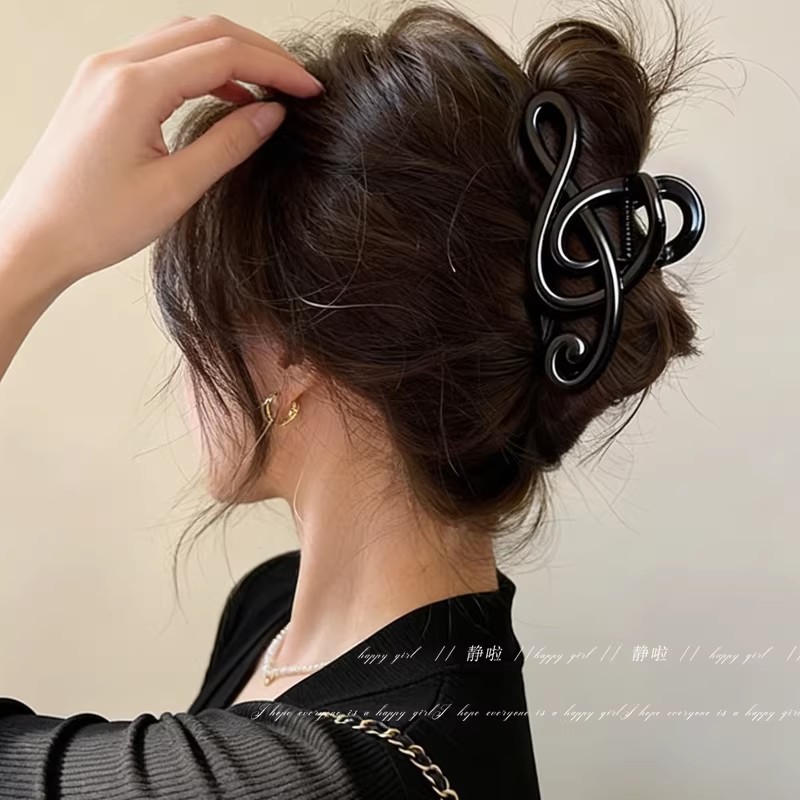 Kẹp Tóc Hình Nốt Nhạc, Kẹp Giữ Tóc độc đáo, 6 Màu, Phong Cách Nghệ Thuật