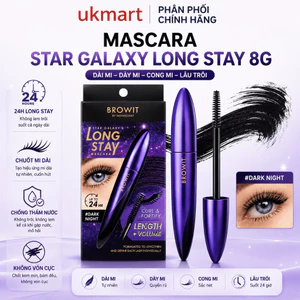 Mascara Dài Mi Star Galaxy Long Stay, Mascara Dày Mi Browit By Nongchat Chống Nước, Lâu Trôi 8g