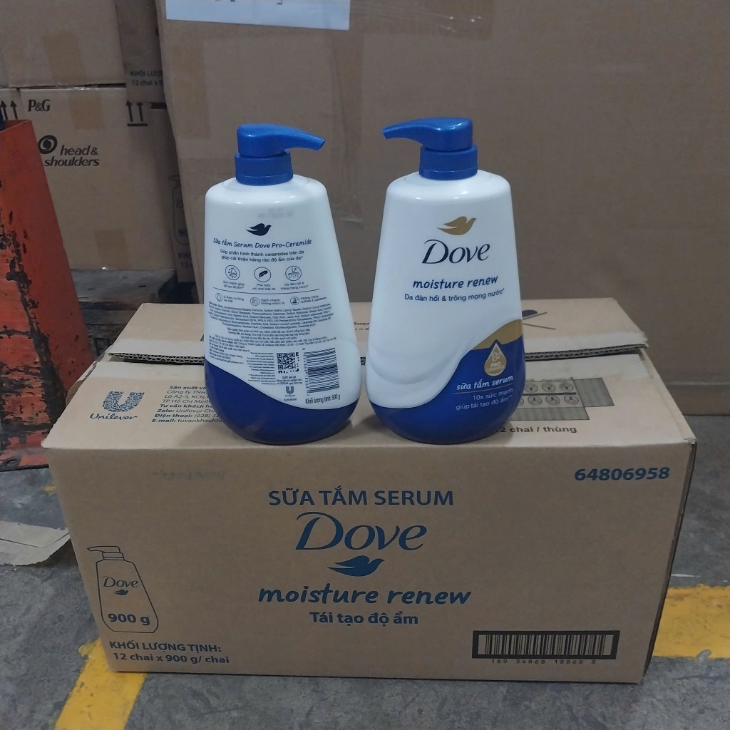 Sữa Tắm Serum Dove Pro-Ceramide Giúp Da Đàn Hồi Và Căng Bóng 900g