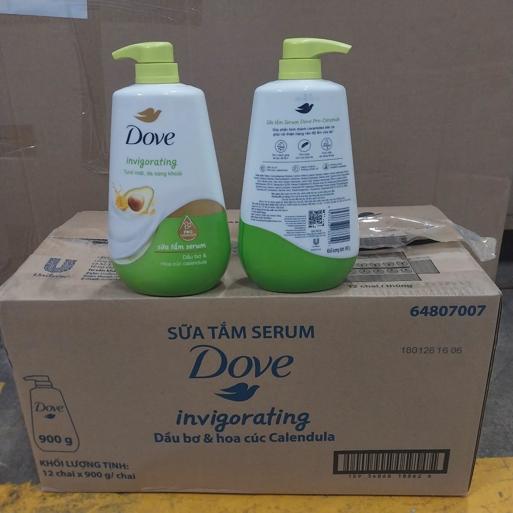 Sữa Tắm Serum Dove Pro-Ceramide Giúp Da Đàn Hồi Và Căng Bóng 900g