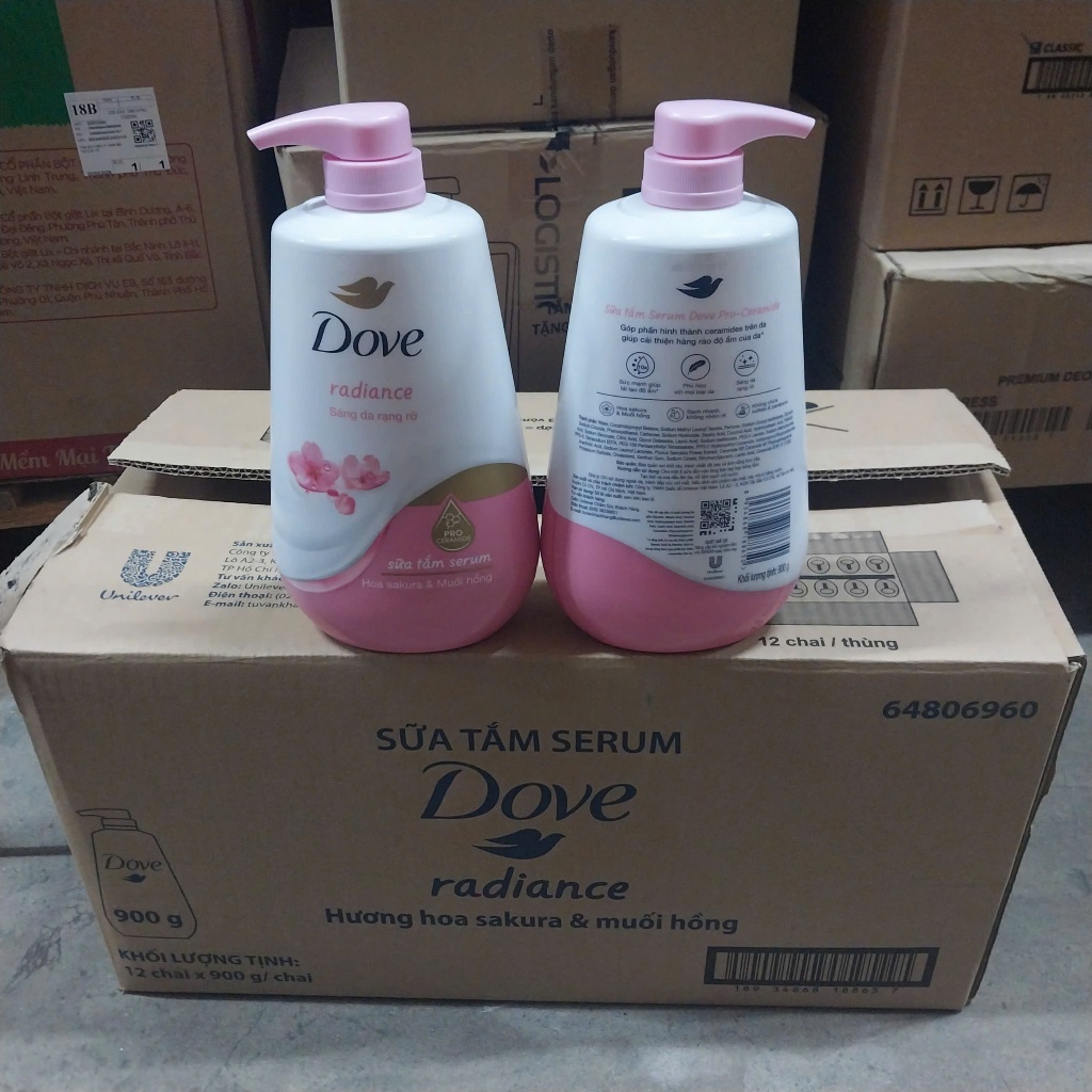 Sữa Tắm Serum Dove Pro-Ceramide Giúp Da Đàn Hồi Và Căng Bóng 900g