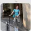 Quần Ngố Lửng Jean Ống Rộng Cạp Cao Tôn Dáng Talaa Clothing TL007
