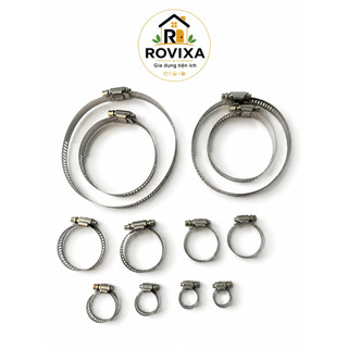 Đai Xiết Inox Cổ Dê Siết Ống Nước(20 cái) – Quai Nhê Inox  Chống Gỉ Đủ Size