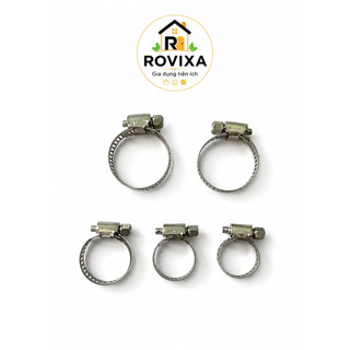 Đai Xiết Inox Cổ Dê Siết Ống Nước(20 cái) – Quai Nhê Inox  Chống Gỉ Đủ Size
