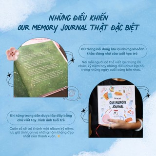 [ TẶNG BỘ STICKER ĐỘC QUYỀN ] Sổ Lưu Bút “OUR MEMORY JOURNAL”, Sổ Tay Lưu Giữ Kỉ Niệm Tuổi Học Trò Cùng Bạn Bè