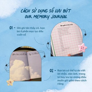 [ TẶNG BỘ STICKER ĐỘC QUYỀN ] Sổ Lưu Bút “OUR MEMORY JOURNAL”, Sổ Tay Lưu Giữ Kỉ Niệm Tuổi Học Trò Cùng Bạn Bè