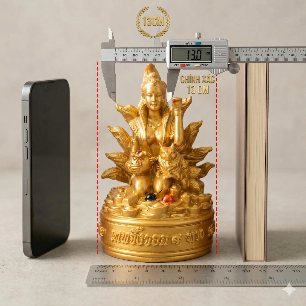 Tượng Decor Hồ Ly 12cm Tinh Xảo Cho Không Gian Nội Thất