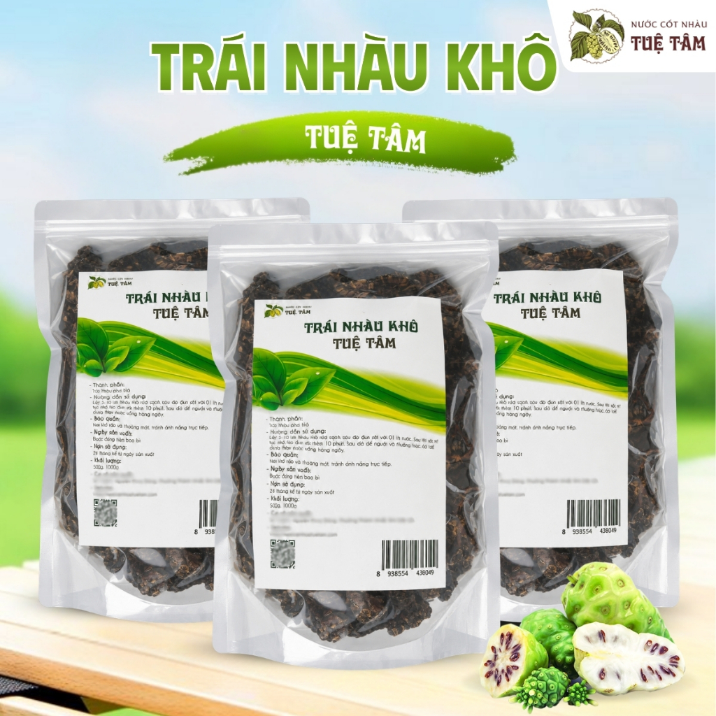 Trà nhàu khô 1kg – trái nhàu sấy khô Tuệ Tâm dễ uống, hỗ trợ tiêu hóa