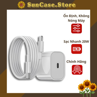 Bộ củ cáp sạc nhanh 20w chính hãng ổn định không nóng máy dành cho điện thoại/máy tính/laptop