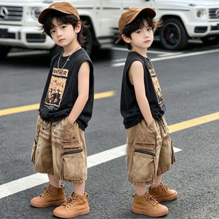 Set Bộ Hè Bé Trai Size Đại 15-45Kg Cotton Mềm Mát Hàng Quảng Châu