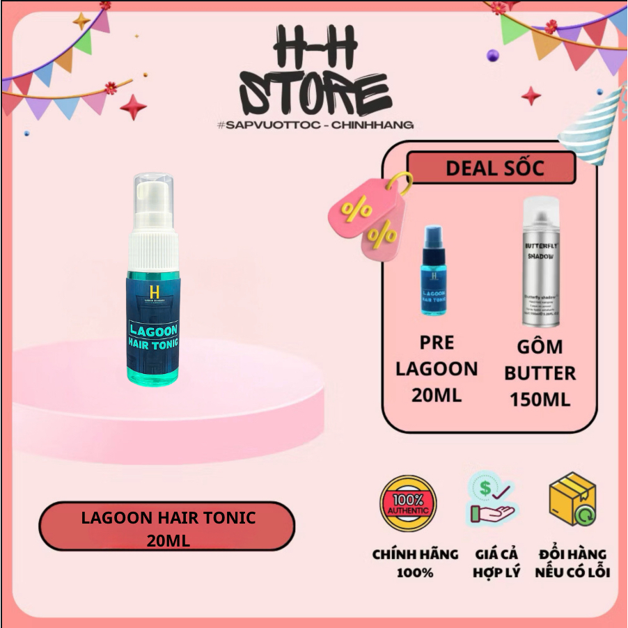 Xịt tạo phồng Lagoon Hair Tonic Saigon Hustlers - Tăng độ phồng, kết dính cho tóc, Hỗ trợ tạo kiểu